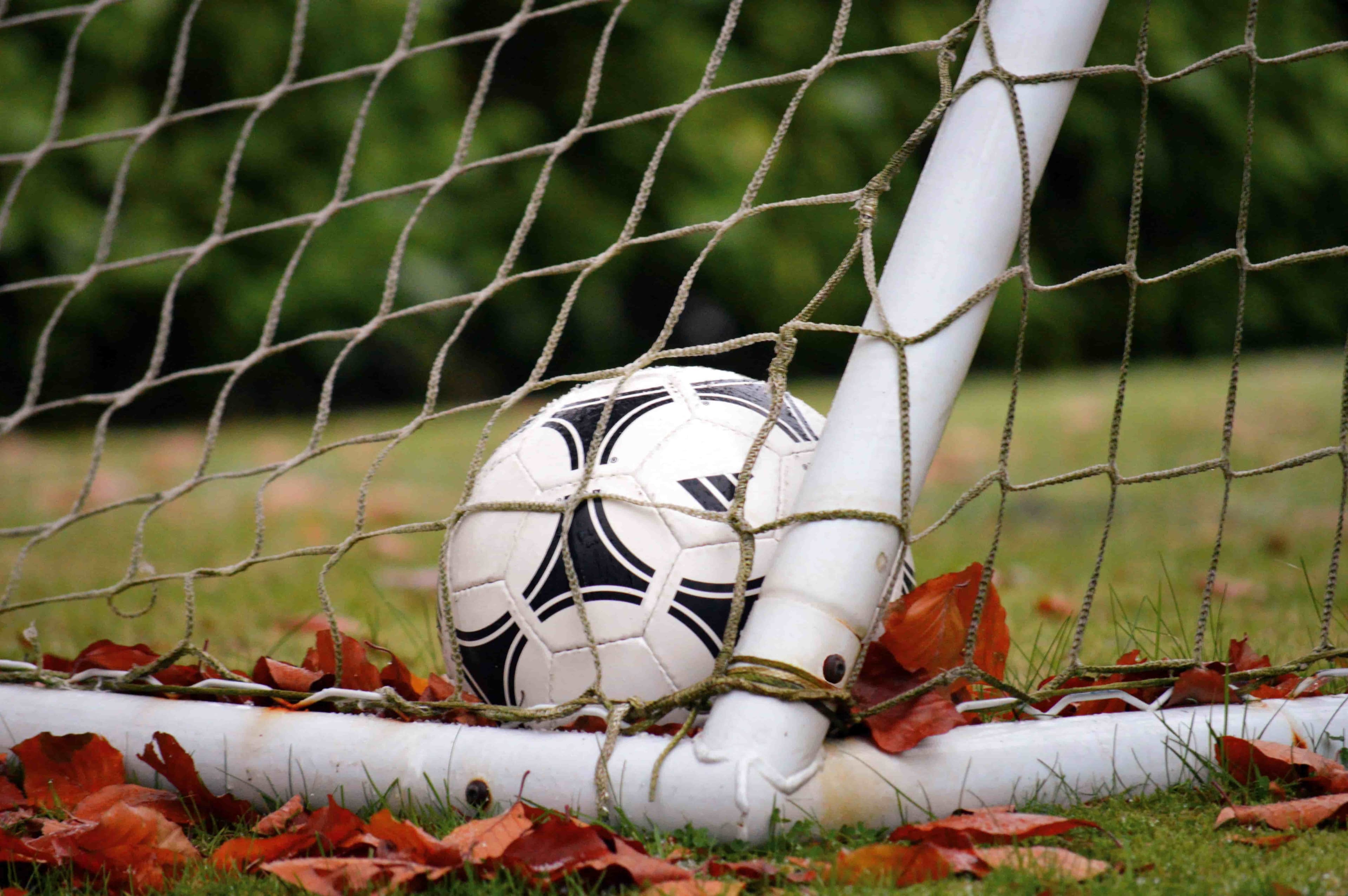 Football in goal